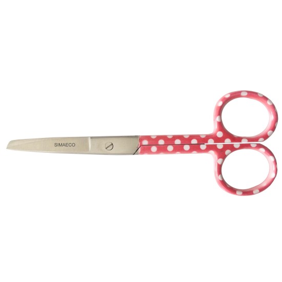 Nursing Scissor 5" Red With White Dots