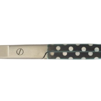 Nursing Scissor 5" Black With White Dots