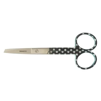 Nursing Scissor 5" Black With White Dots