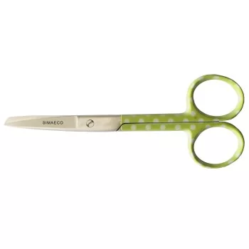 Nursing Scissor 5" Green With White Dots