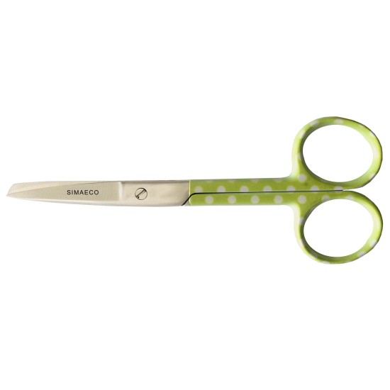 Nursing Scissor 5" Green With White Dots