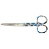 Nursing Scissor 5" White With Blue Flowers