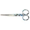 Nursing Scissor 5" White With Blue Flowers