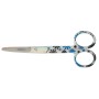 Nursing Scissor 5" White With Blue Flowers