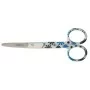 Nursing Scissor 5" White With Blue Flowers
