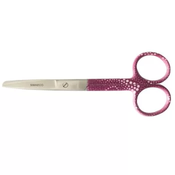Nursing Scissors 5" Purple With White Spots