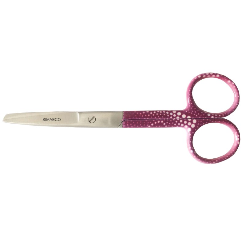 Nursing Scissors 5" Purple With White Spots