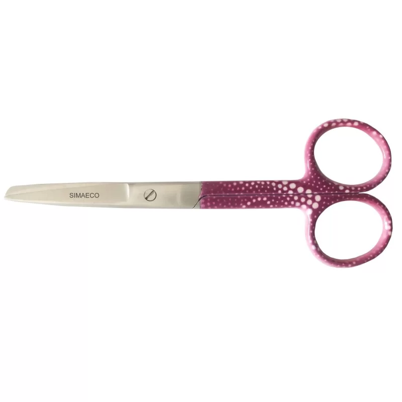 Nursing Scissors 5" Purple With White Spots