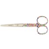 Nursing Scissor 5" White With Color flowers