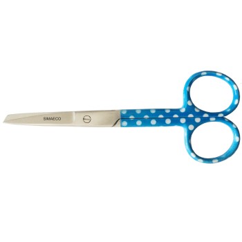 Nursing Scissor 5" Blue With White Dots
