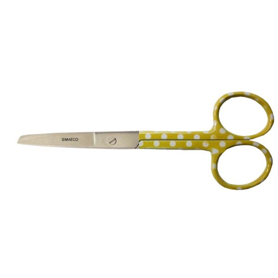 Nursing Scissor 5" Yellow With white Dots