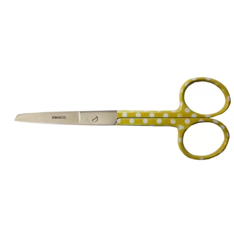 Nursing Scissor 5" Yellow With white Dots Nursing Scissor 5" Yellow With white Dots