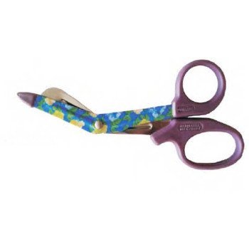 Utility scissors 5.5” 7.5”   Paper coated flower design