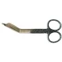 Bandage Scissor 5.5" Black with Green Sparks