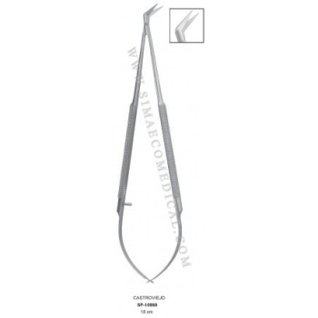 CASTROVIEJO MICRO Scissors Angled 18cm