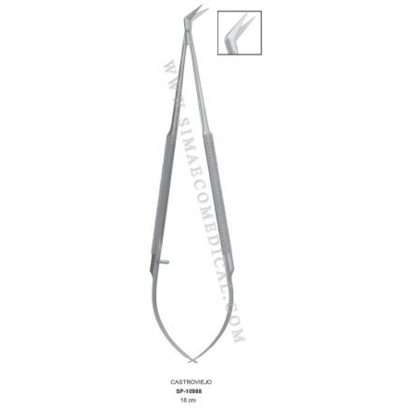 CASTROVIEJO MICRO Scissors Angled 18cm