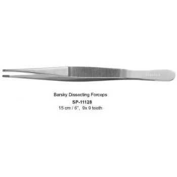 Barsky Dissecting Forceps 9x9 Teeth 15cm