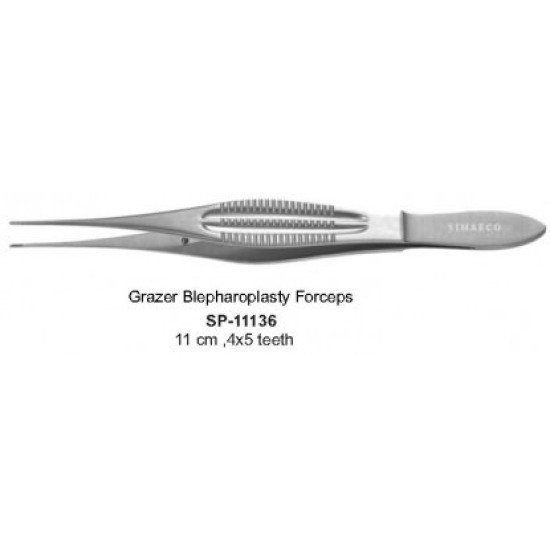 Grazer Blepharoplasty Forceps 11cm