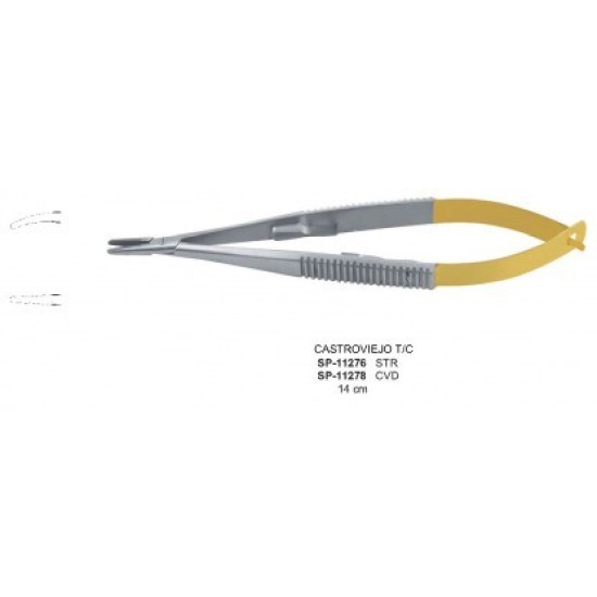 CASTROVIEJO T/C Micro Needle Holder 14cm