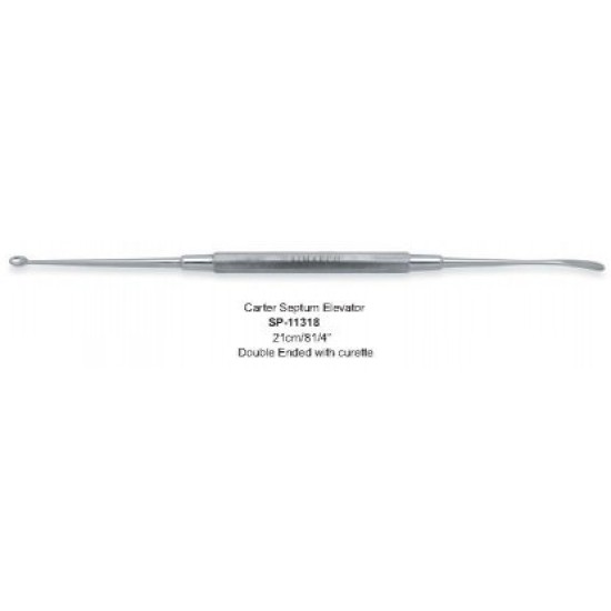 Carter Septum Elevator Double Ended with curette 21cm