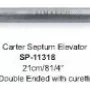 Carter Septum Elevator Double Ended with curette 21cm