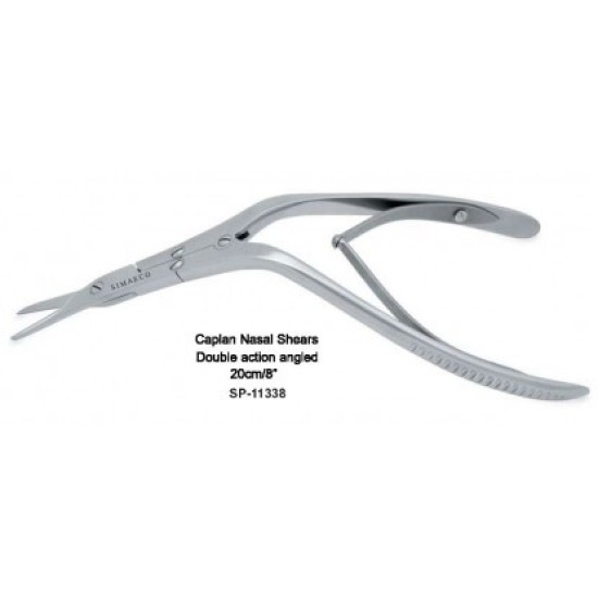 Caplan Nasal Shears Double axtion angled 20cm