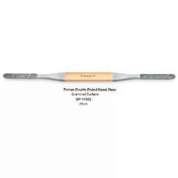 Foman Double Ended Nasal Rasp Diamond Surface 21cm