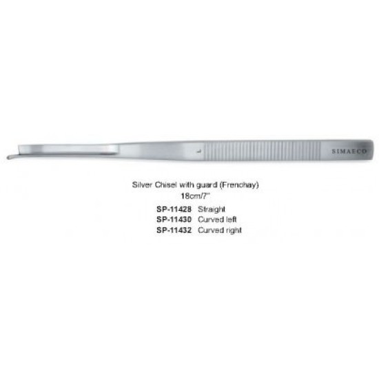 Silver Chisel with guard (Frenchay) Straight