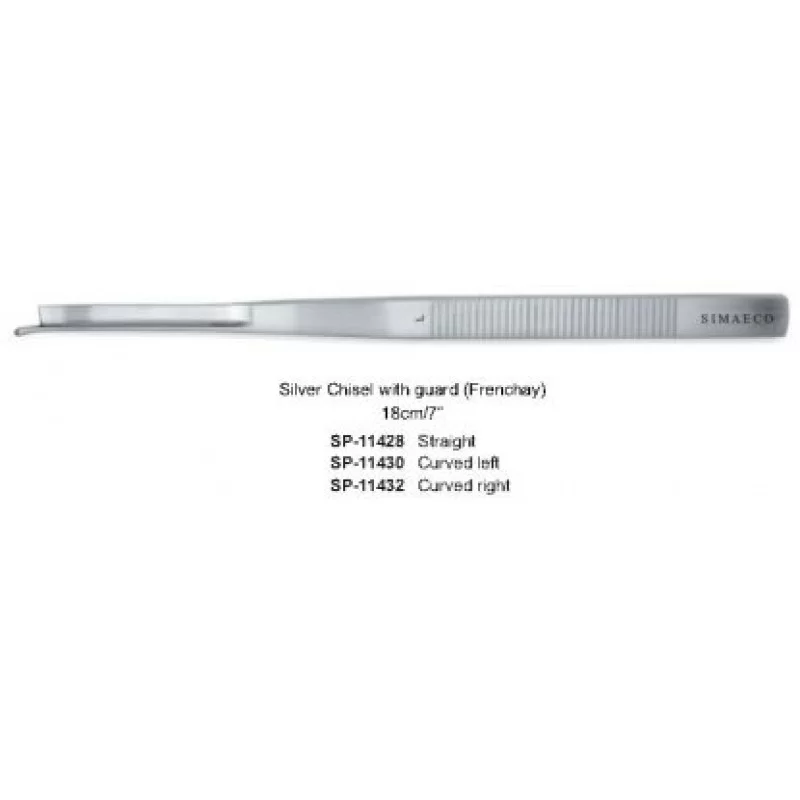Silver Chisel with guard (Frenchay) Straight Silver Chisel with guard (Frenchay) Straight