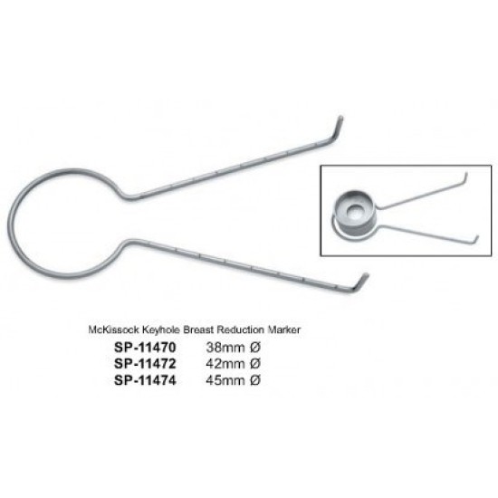 McKissock Keyhole Breast Reduction Marker  Precisely marks amount of Tissue for  emova 38mm Ø   