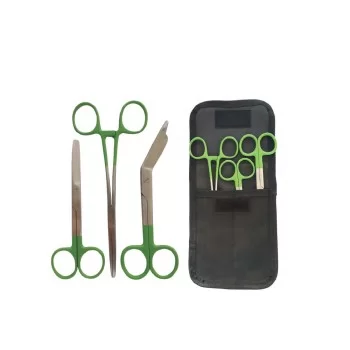 SET of 3 Powder Coated Green 