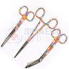Colorful Nursing Scissors Set of 3 - Bandage, Artery Forceps & Scissors Colorful Nursing Scissors Set of 3 - Bandage, Artery Forceps & Scissors