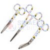 Nursing Scissor Set of 3 Colorful scissors with playful designs -Artery forceps 6", Nursing scissor 5", Bandage scissor 5.5" Nursing Scissor Set of 3 Colorful scissors with playful designs -Artery forceps 6", Nursing scissor 5", Bandage scissor 5.5"