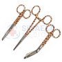 Nursing Scissor Set of 3 Giraffe Chic -Artery forceps 6", Nursing scissor 5", Bandage scissor 5.5"