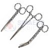 Nursing Scissor Set of 3 Leopard Spots -Artery forceps 6", Nursing scissor 5", Bandage scissor 5.5"