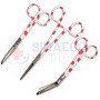 Strawberry Pattern Nursing Scissors Set of 3 - Bandage, Artery Forceps & Scissors 