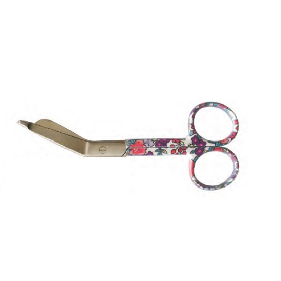 Bandage Scissor 5.5" Purple Flower Style